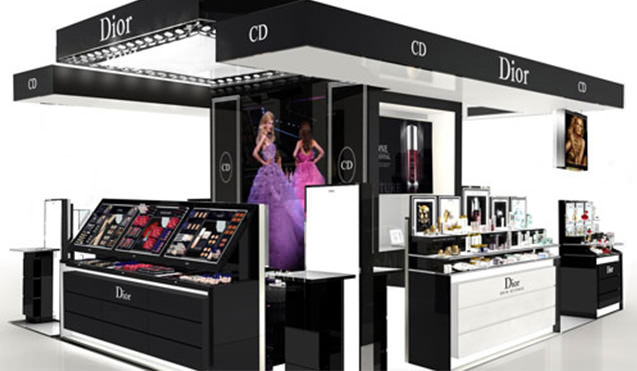 化妆品组合展柜