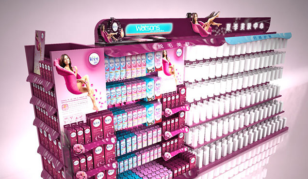 货架整体通道装饰