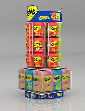 口香糖陈列展示台上架